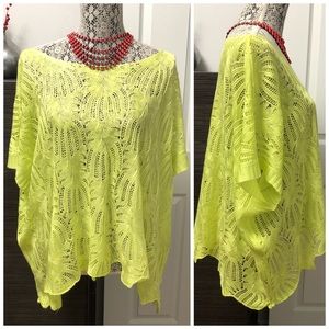 Yellow Knit Butterfly Top